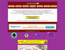 Tablet Screenshot of graveinfo.com